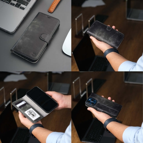 Funda cartera de piel MagSafe Casper para iPhone 16 Pro Max