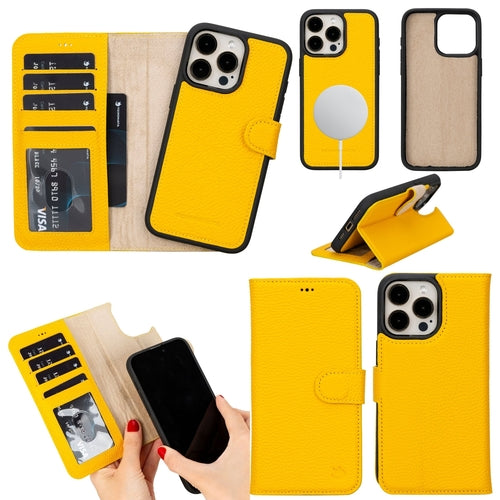 Funda cartera de piel MagSafe Casper para iPhone 16 Pro Max
