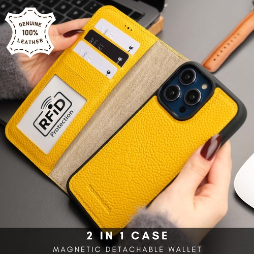 Funda cartera de piel MagSafe Casper para iPhone 16 Pro Max
