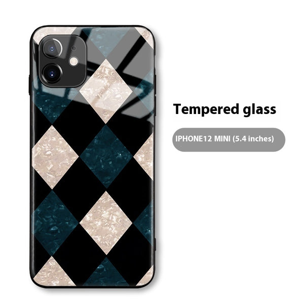 Shell Pattern Glass Case for iPhone 15 Series
