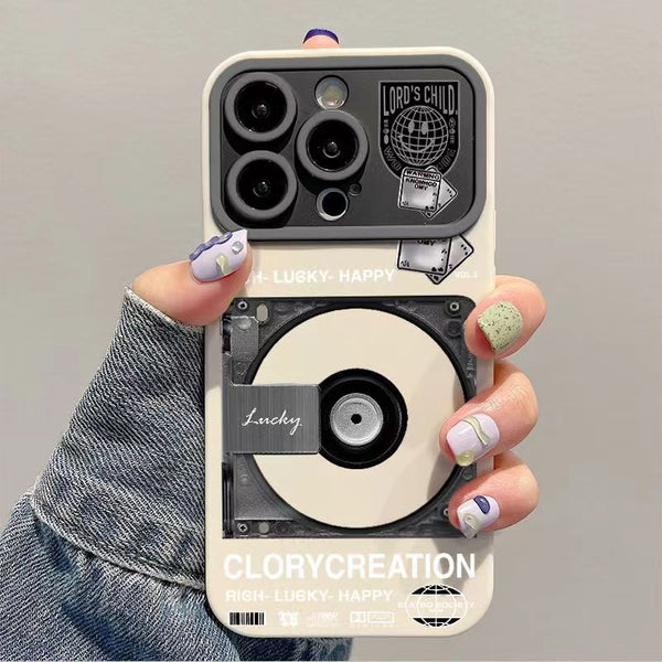 CD Pattern Clear Case for iPhone 15 / 16 Series