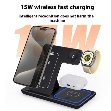 3-in-1 Wireless Charging Stand with LED