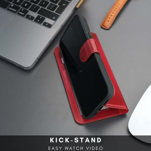 Funda cartera de piel MagSafe Casper para iPhone 16 Pro Max