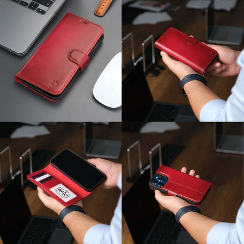 Funda cartera de piel MagSafe Casper para iPhone 16 Pro Max