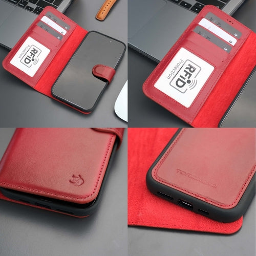 Funda cartera de piel MagSafe Casper para iPhone 16 Pro Max