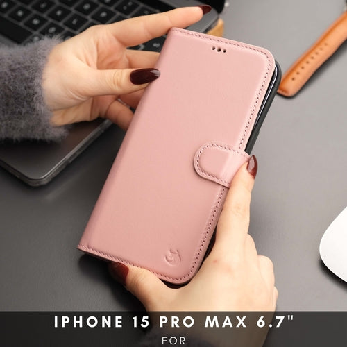 Funda cartera de piel MagSafe Casper para iPhone 16 Pro Max