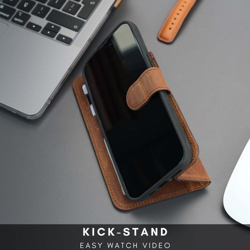 Funda cartera de piel MagSafe Casper para iPhone 16 Pro Max