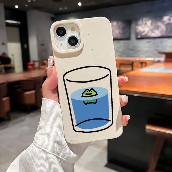 Frog in a Glass Doodle Case for iPhone 15 / 16 / 17 Series