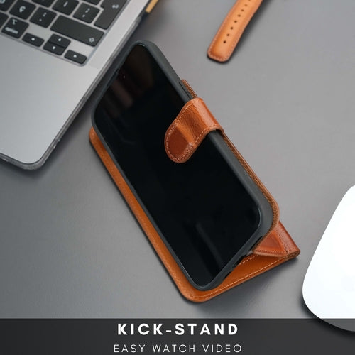 Funda cartera de piel MagSafe Casper para iPhone 16 Pro Max