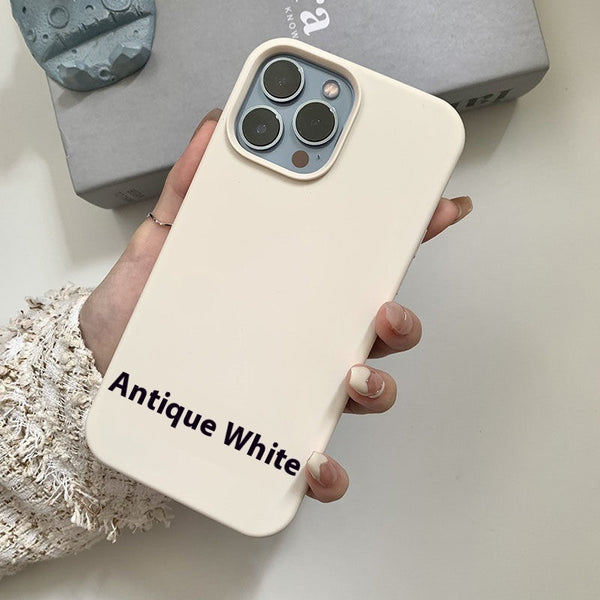 Liquid Silicone Case with Lens Protection for iPhone 16 Series