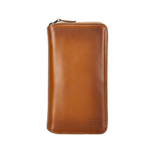 Funda cartera de piel desmontable con cremallera para iPhone 14 - PMW
