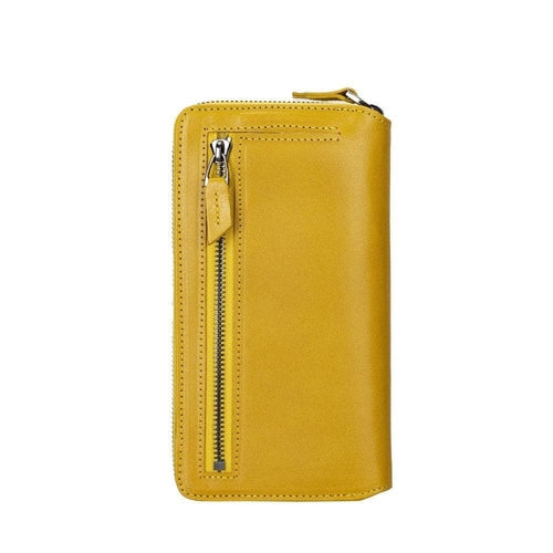 Funda cartera de piel desmontable con cremallera para iPhone 14 - PMW