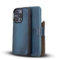 Funda cartera de piel desmontable multicolor para iPhone 14 - MW