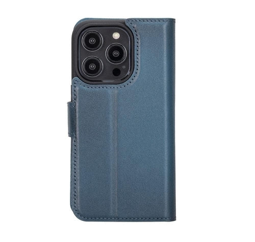 Funda cartera de piel desmontable multicolor para iPhone 14 - MW