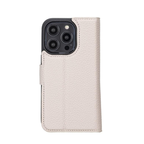 Funda cartera de piel desmontable multicolor para iPhone 14 - MW