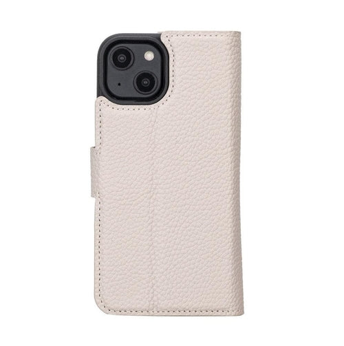 Funda cartera de piel desmontable multicolor para iPhone 14 - MW