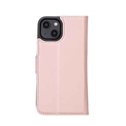 Funda cartera de piel desmontable multicolor para iPhone 14 - MW