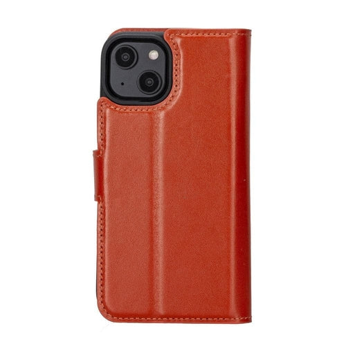 Funda cartera de piel desmontable multicolor para iPhone 14 - MW