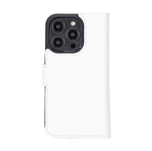 Funda cartera de piel desmontable multicolor para iPhone 14 - MW