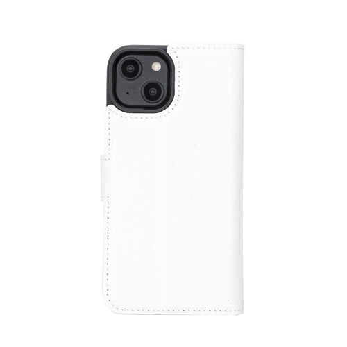 Funda cartera de piel desmontable multicolor para iPhone 14 - MW