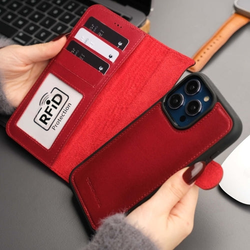 Funda cartera de piel MagSafe Casper para iPhone 16 Pro Max