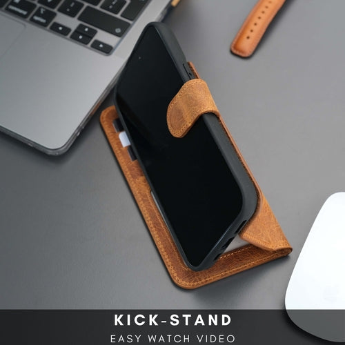 Funda cartera de piel MagSafe Casper para iPhone 16 Pro Max