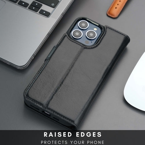 Funda cartera de piel MagSafe Casper para iPhone 16 Pro Max