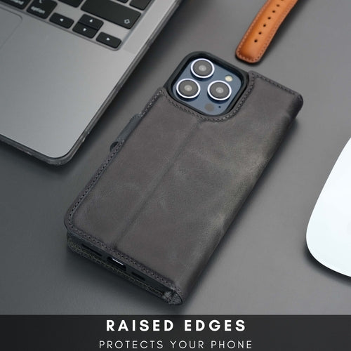 Funda cartera de piel MagSafe Casper para iPhone 16 Pro Max