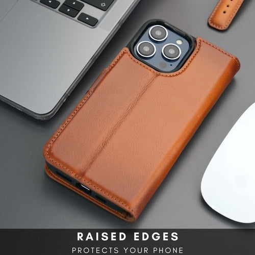 Funda cartera de piel MagSafe Casper para iPhone 16 Pro Max