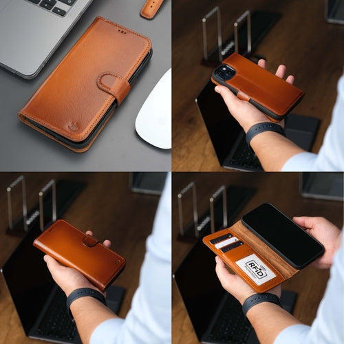 Funda cartera de piel MagSafe Casper para iPhone 16 Pro Max