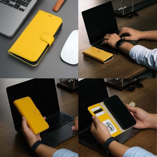 Funda cartera de piel MagSafe Casper para iPhone 16 Pro Max