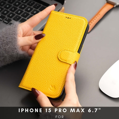 Funda cartera de piel MagSafe Casper para iPhone 16 Pro Max