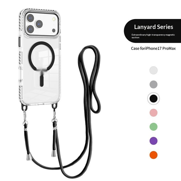Clear MagSafe Case with Crossbody Lanyard for iPhone 17 / 17 Pro / 17 Pro Max